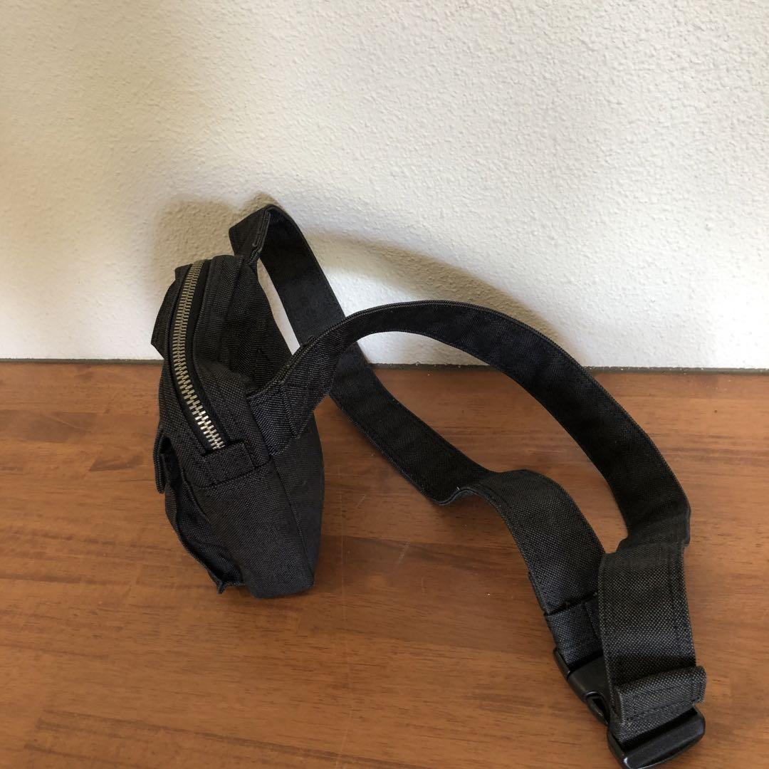 美品 PORTER ポーター スモーキー ウエストバッグ キャンバス 黒 希少 墨黒PORTERポーター吉田カバン スモーキー ウエストバッグ
