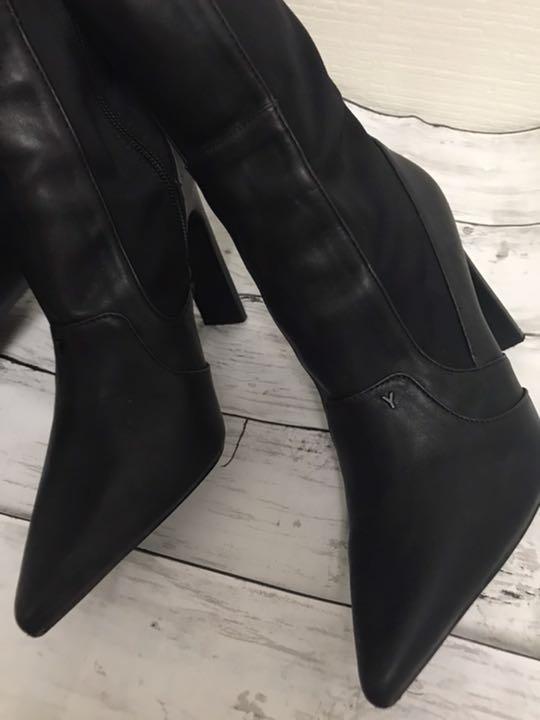 YELLO DRAMA LONG BOOTS ブーツ ブラック Mイエロ