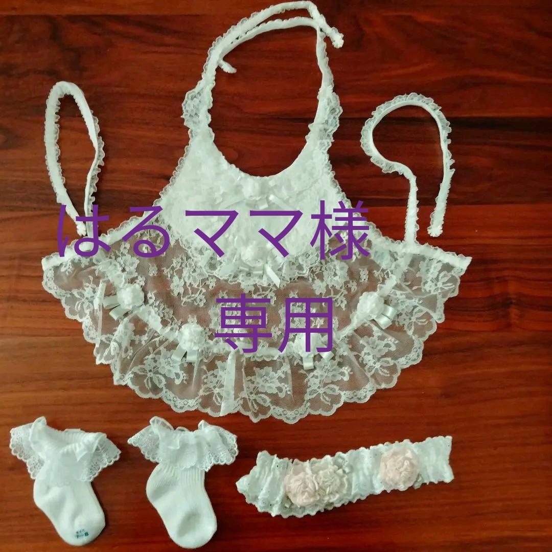 お値下げしました!ベビードレス ヘアーアクセサリ 靴下 3点セット
