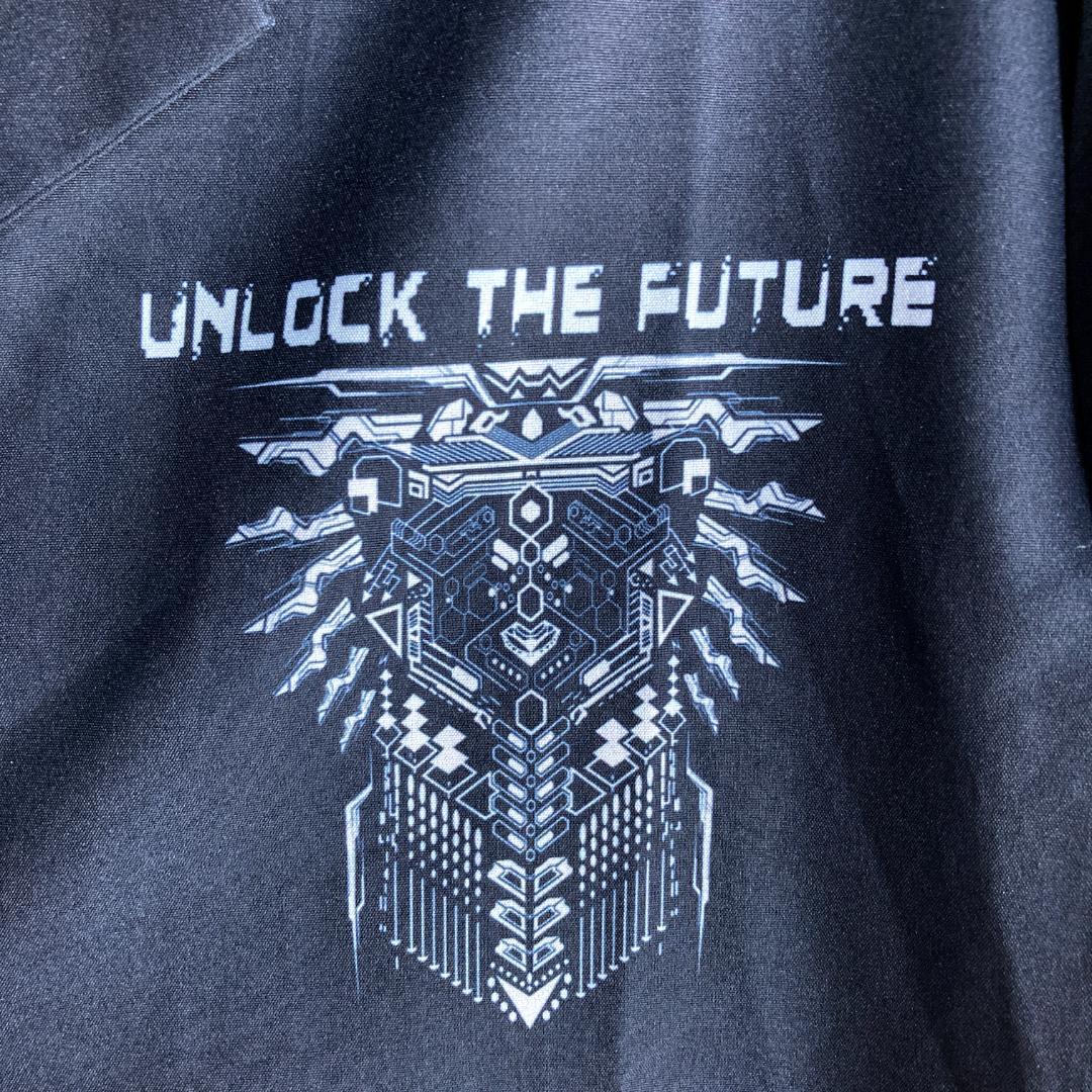 ROMWE UNLOCK 開襟 シャツ 半袖 サイバー パンク テクノロジー 骨 ROMWE UNLOCK 開襟 シャツ 半袖 サイバー パンク テクノロジー 骨