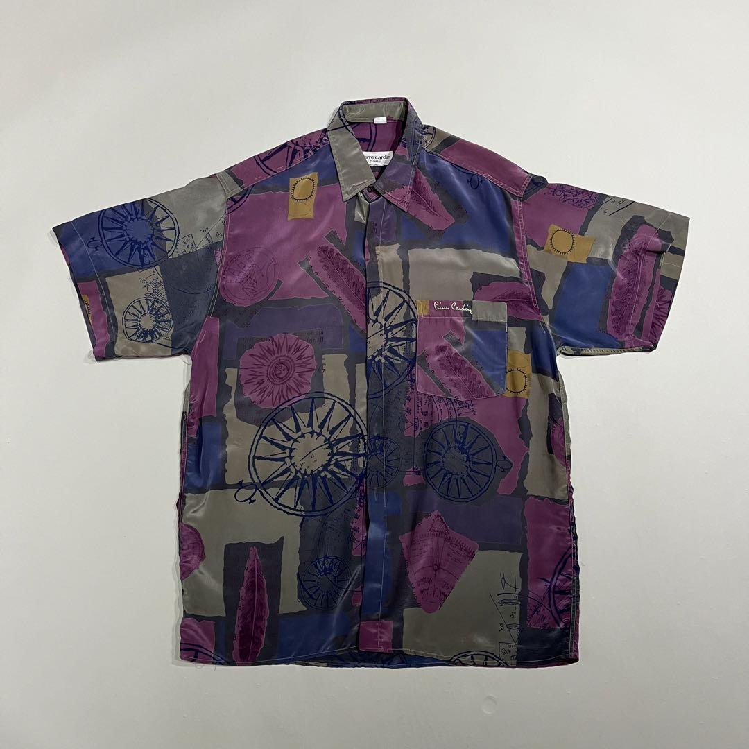 90's pierre cardin s/s silk shirt