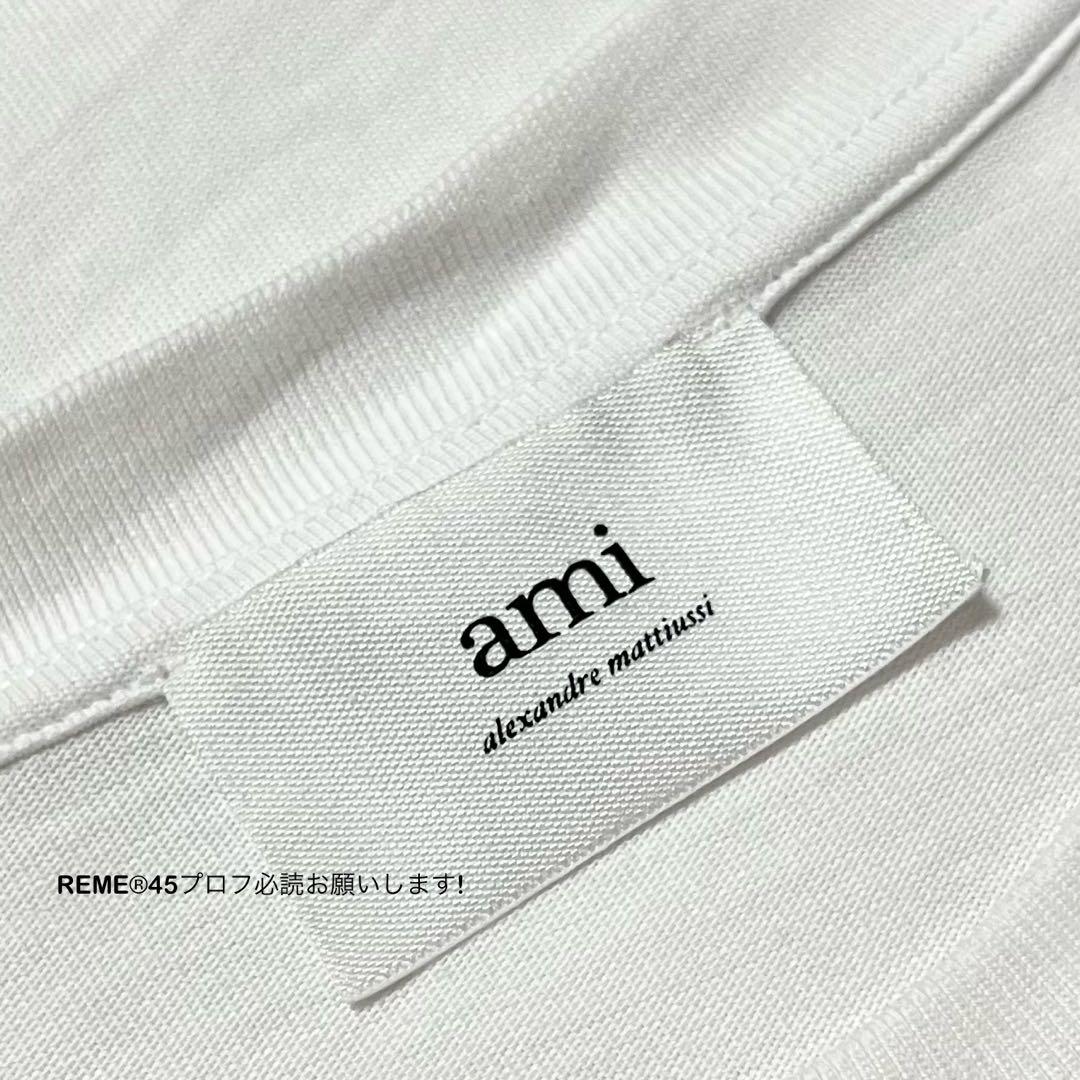正規品 アミパリス AMI DE COEUR ハート ロゴ 刺繍 半袖 Tシャツ