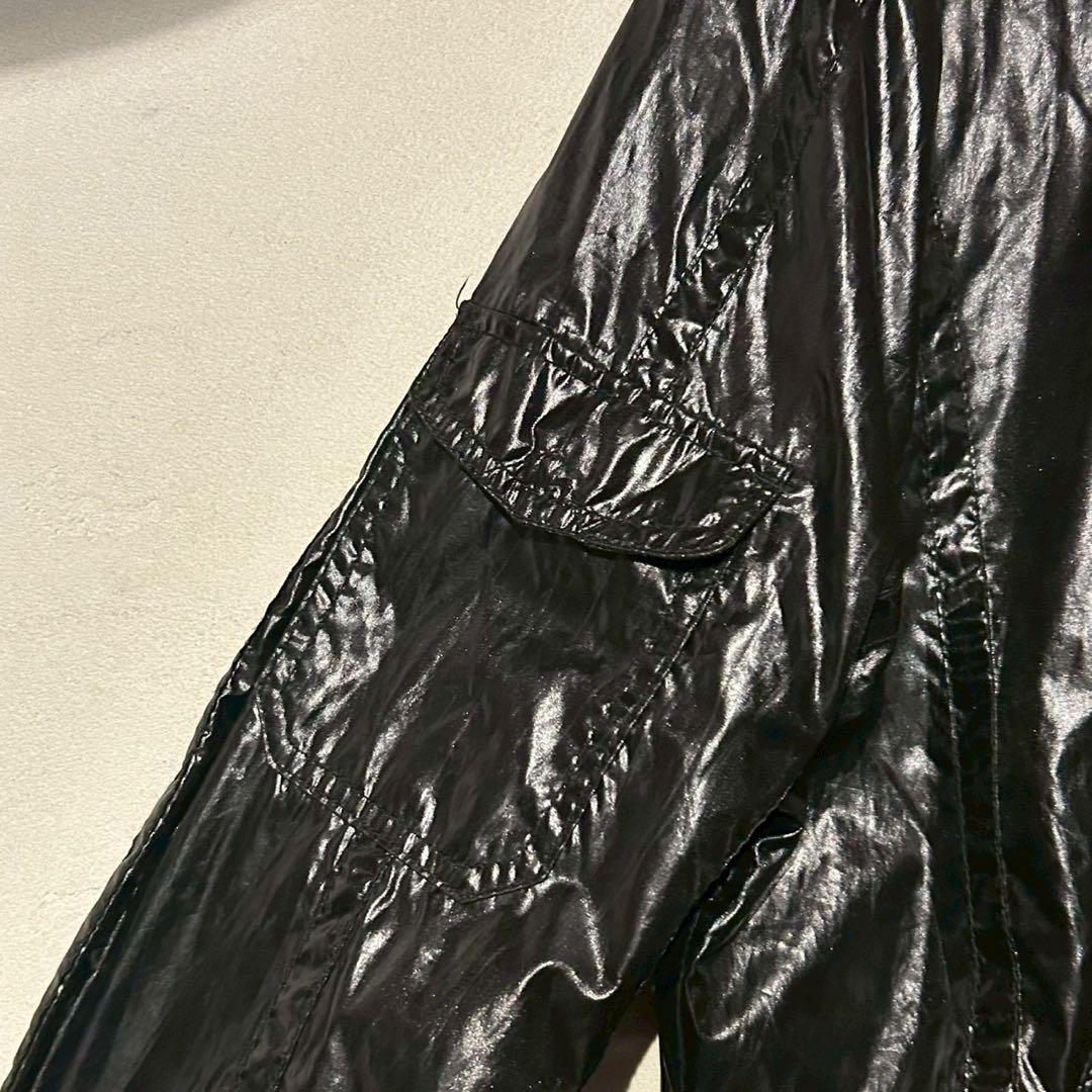 ディーゼル DIESEL ナイロンライダースジャケット S ブラック