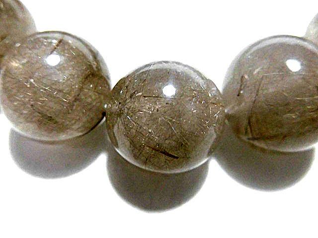 天然石 プラチナルチルクォーツブレスレット内周18.2cm　　240101799