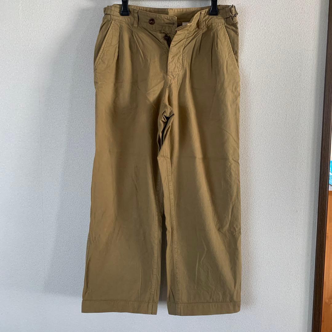 MHL ベージュ チノパン ストレートフィット