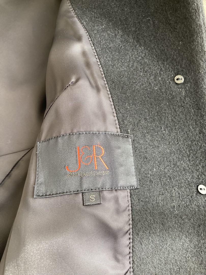 高品質 J&R アンゴラ ショートコート ファーコート 黒 S その他