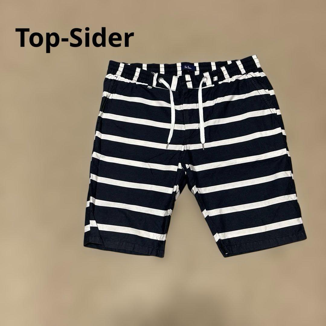 TODAYFUL ネイビー ホワイト ストライプ ショートパンツ 38 Top-Sider ネイビーとホワイト ストライプショートパンツ L