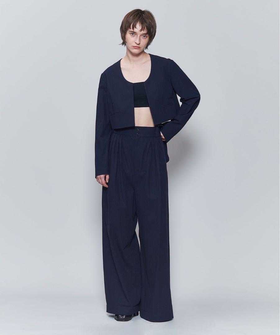 ＜6(ROKU)＞ショート ジャケット NAVY