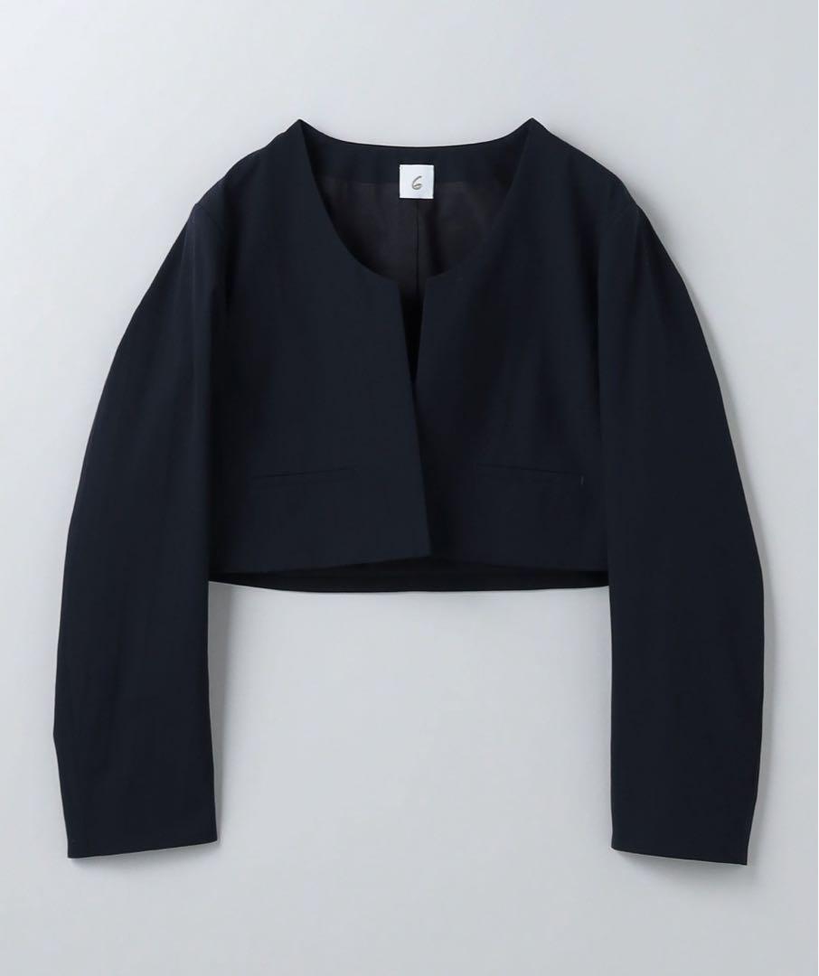 ＜6(ROKU)＞ショート ジャケット NAVY