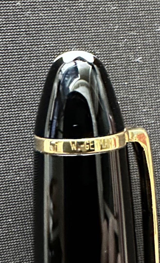 モンブラン マイスターシュテュック 146 EF～F 万年筆 14K 中白 細字