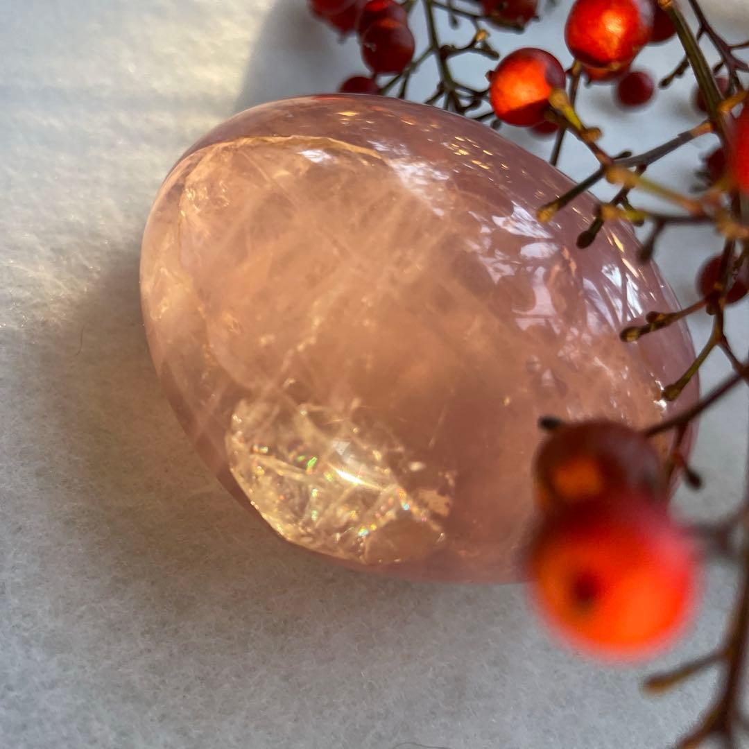 【天然石•奇跡石】レインボーローズクォーツ ハート165g アイリスクォーツ 【天然石•奇跡石】レインボーローズクォーツ ハート165g アイリスクォーツ