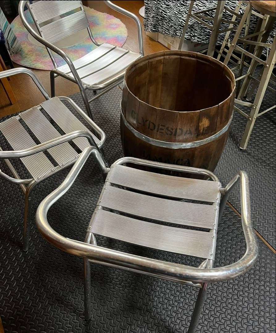 アルミデッキチェア3脚セットやや傷や汚れあり MARWIL-DEMENAGEMENTS_CH
