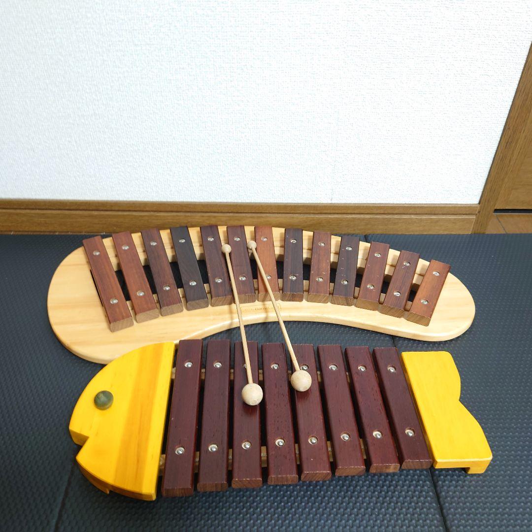 ボーネルンド パレットシロフォン おさかなシロフォン バチ付き