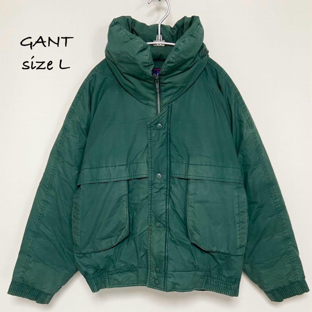 【90s'希少】GANT ガント ヴィンテージ レトロ ダウンジャケット L 緑 5,000円