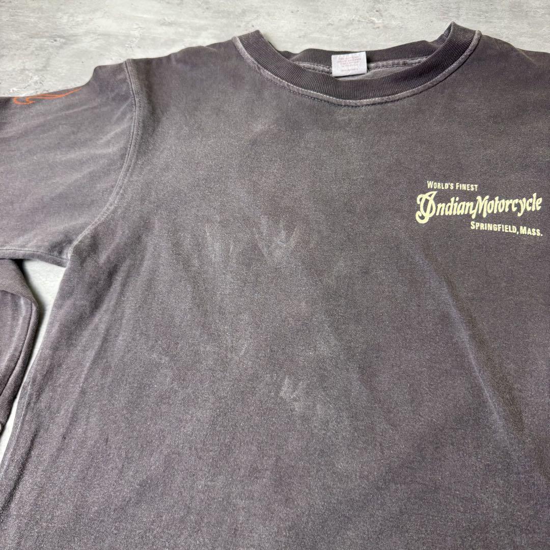 【グッドフェード】カナダ製 INDIAN MOTOR CYCLE ロングTシャツ
