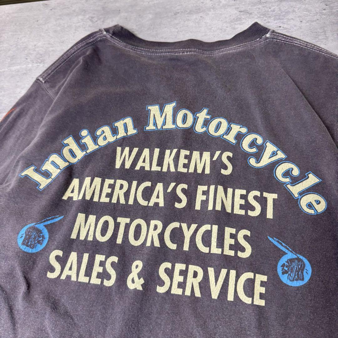 【グッドフェード】カナダ製 INDIAN MOTOR CYCLE ロングTシャツ