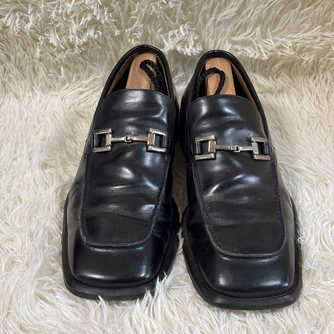 GUCCI グッチホースビットローファースクエアトゥ41