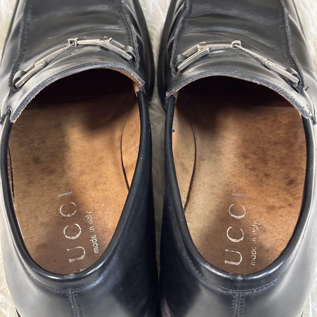 GUCCI グッチホースビットローファースクエアトゥ41