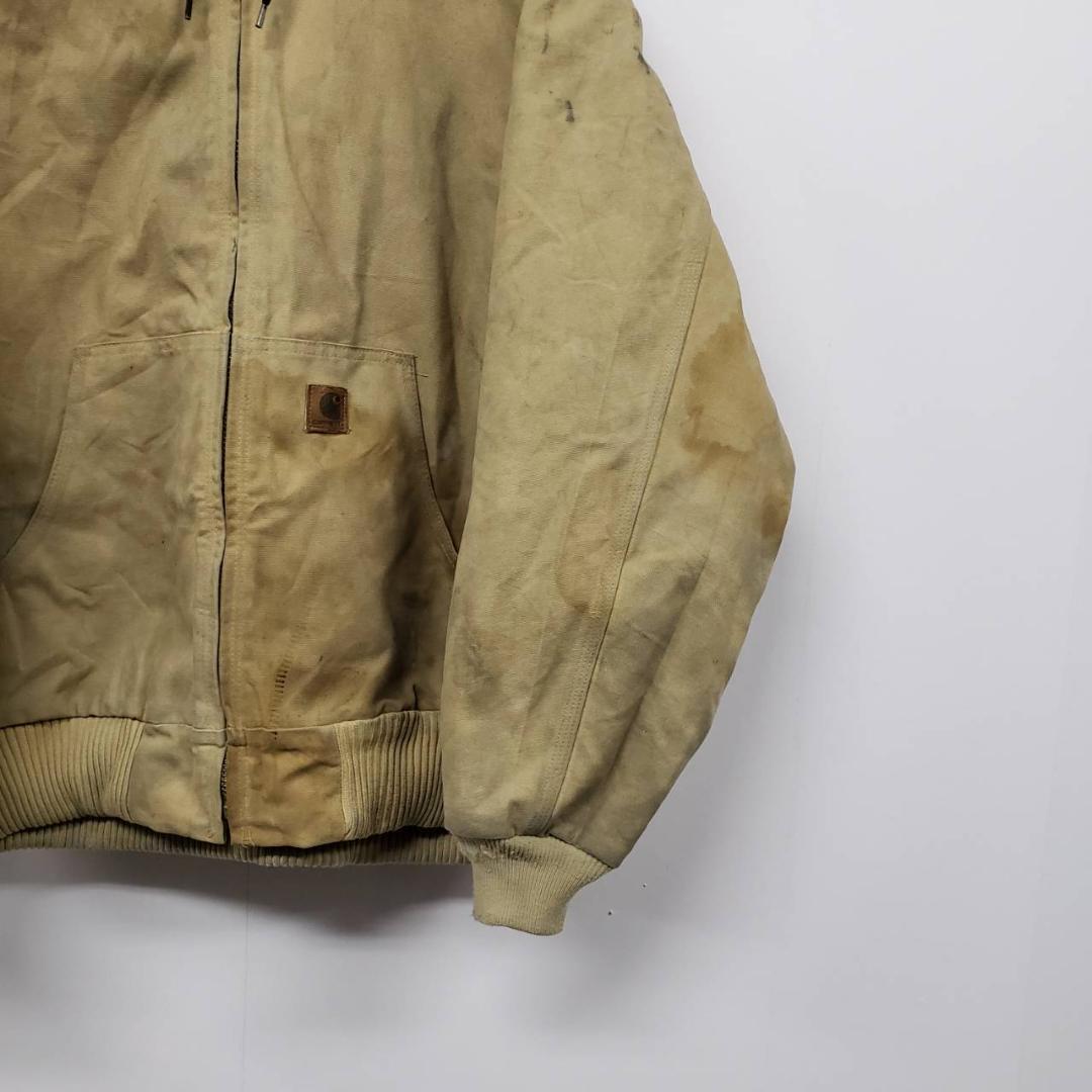 90s 古着 メキシコ製 カーハート ジップダックジャケット ベージュ XL 90s 古着 メキシコ製 カーハート ジップダックジャケット ベージュ XL