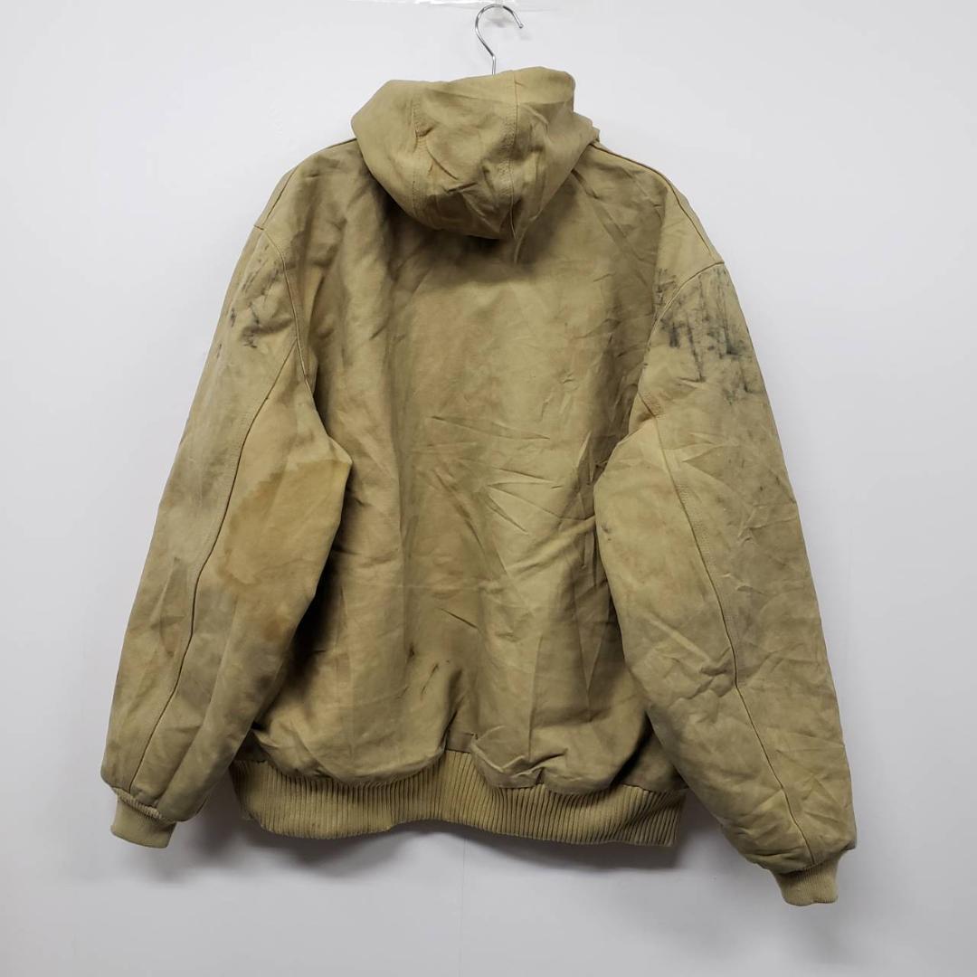90s 古着 メキシコ製 カーハート ジップダックジャケット ベージュ XL 90s 古着 メキシコ製 カーハート ジップダックジャケット ベージュ XL