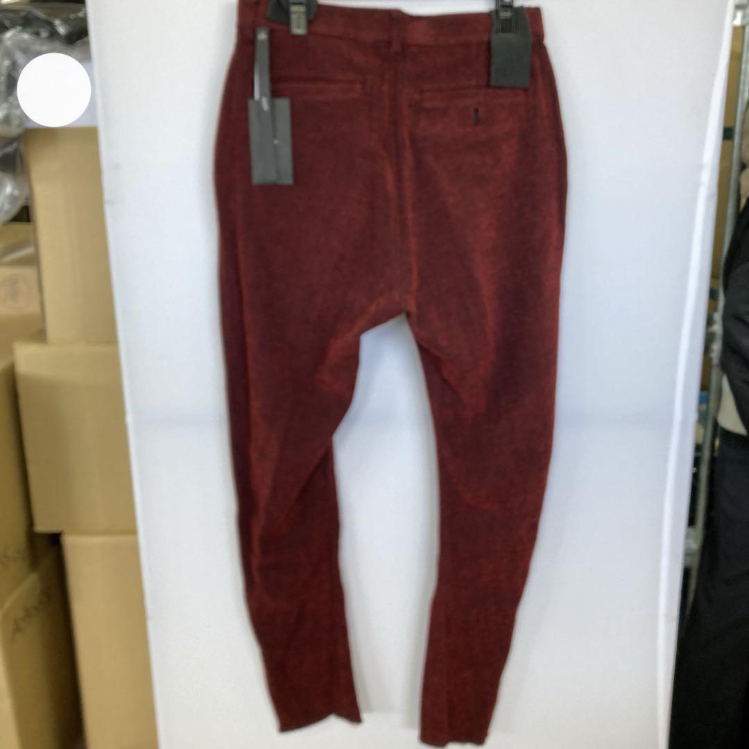 W122 wjk 3D banana slacks スラックス レッド XL