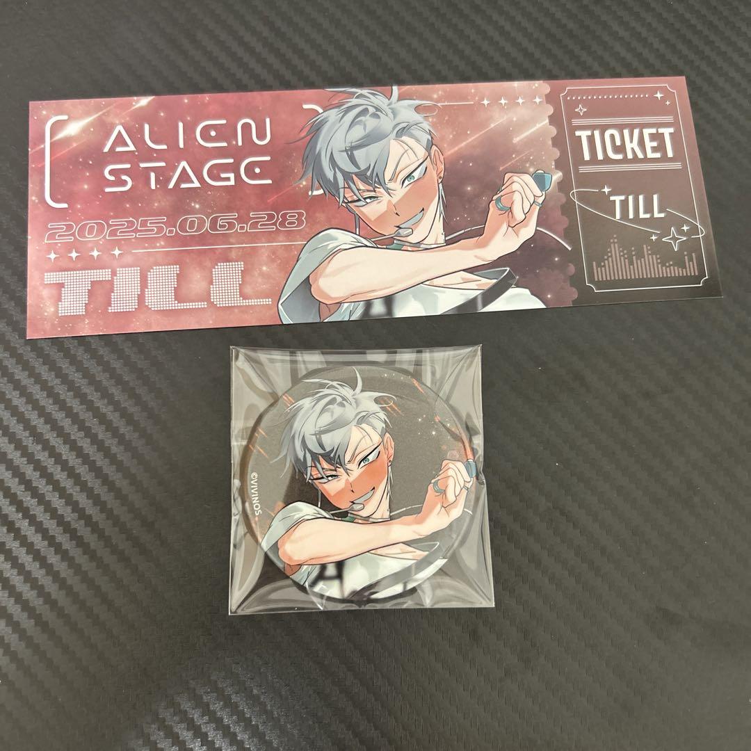 エイリアンステージ ティル 缶バッジ ALIENSTAGE チケット風