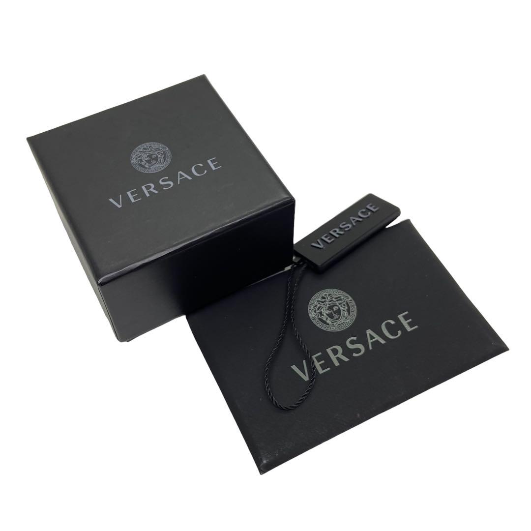 専用　美品⭐️ Versace グレカ　ロゴ　フープピアス