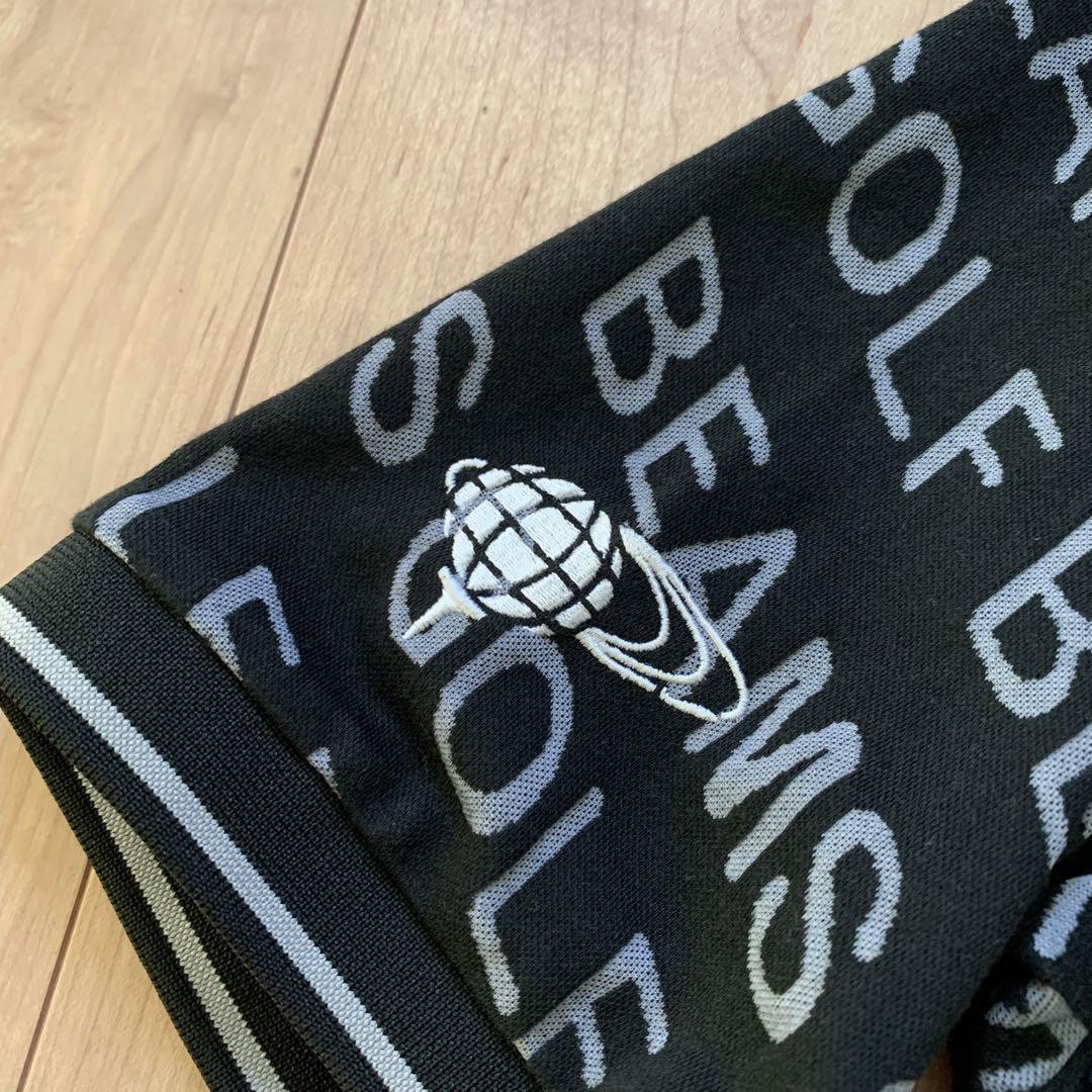 BEAMS GOLF 総柄総ロゴポロシャツ
