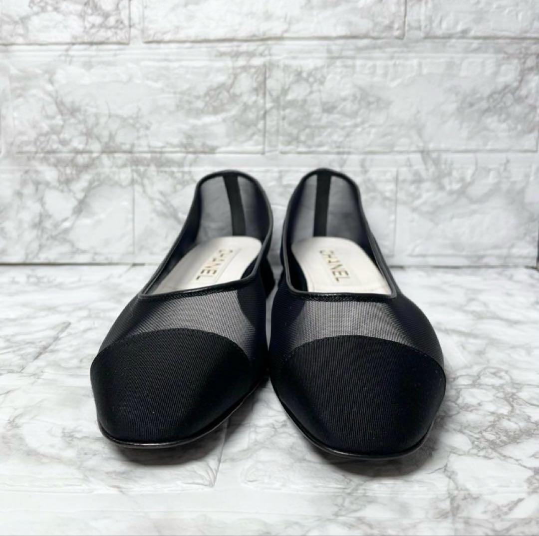 【70％OFF】 CHANEL シャネル ココマーク フラットシューズ パンプス 靴