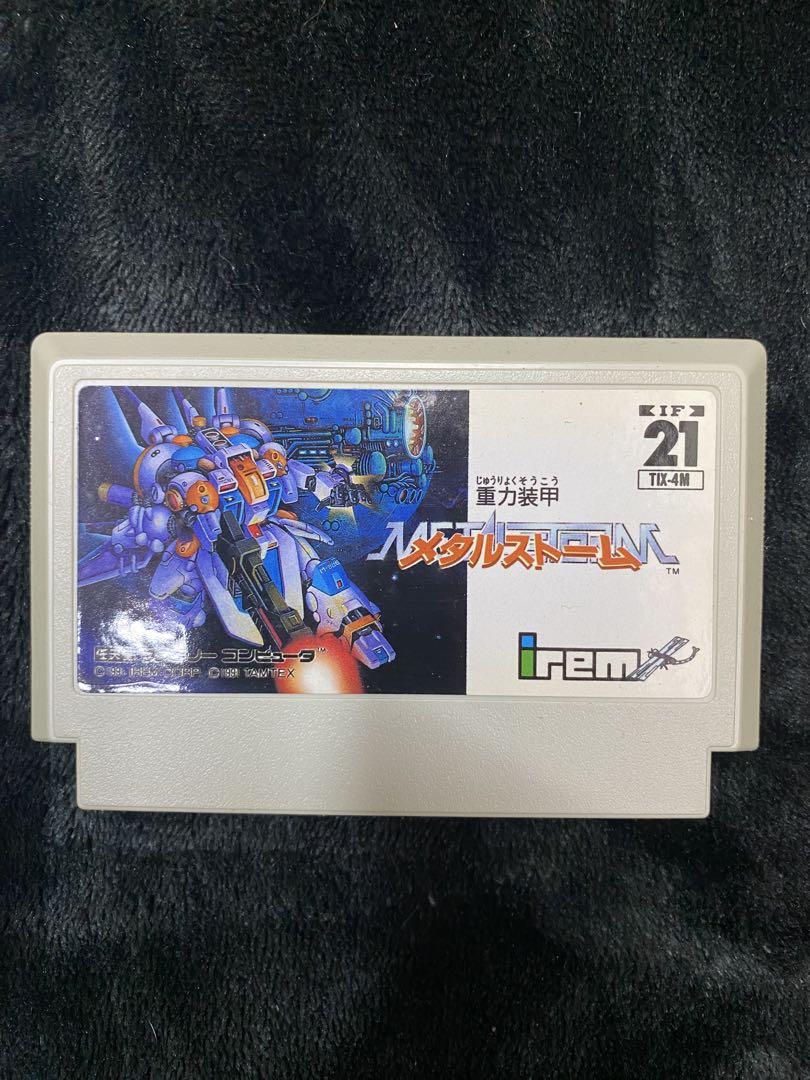 重力装甲メタルストーム　ファミコンカセット　外箱付き