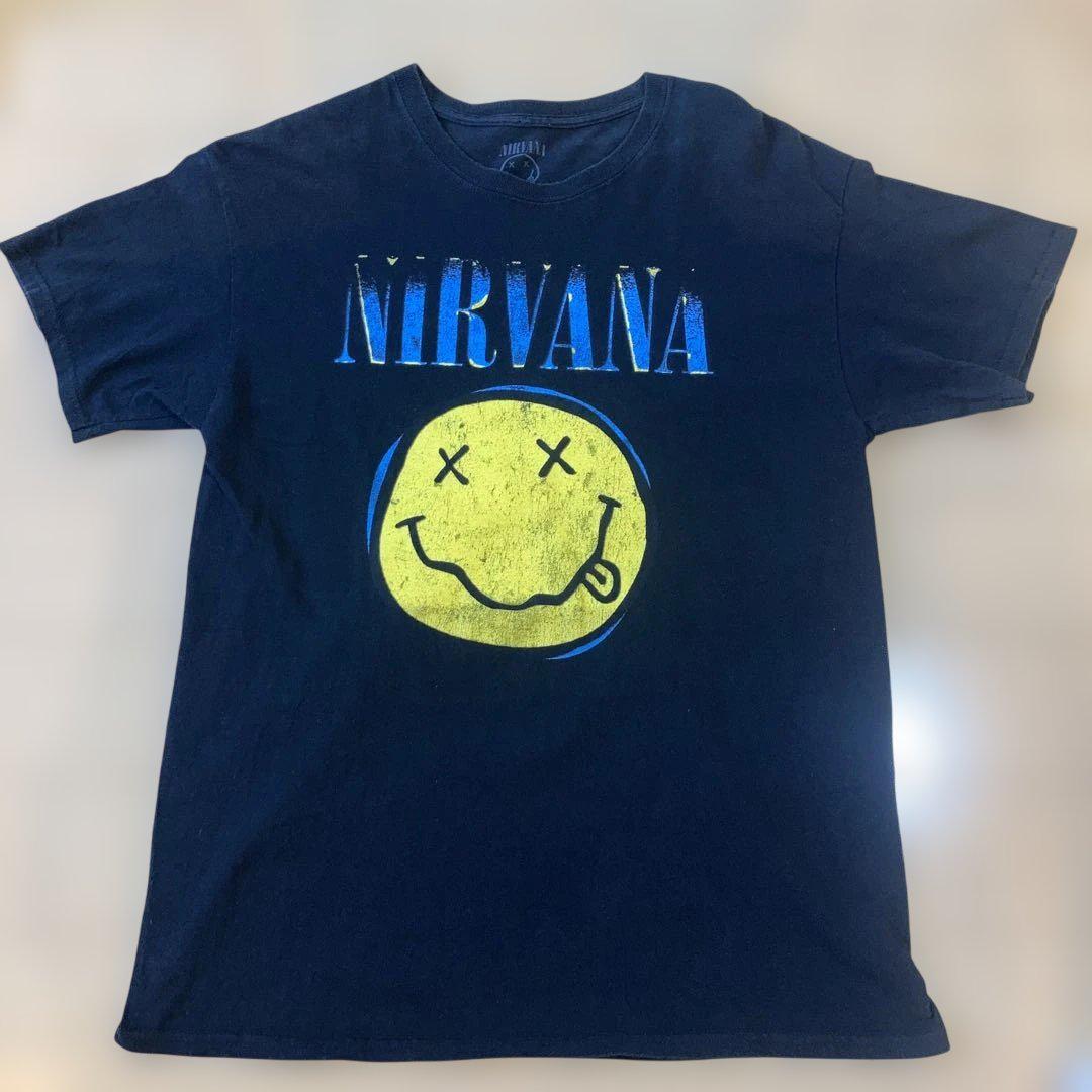 [24時間発送 ] NIRVANAニルヴァーナ スマイル オフィシャルTシャツ