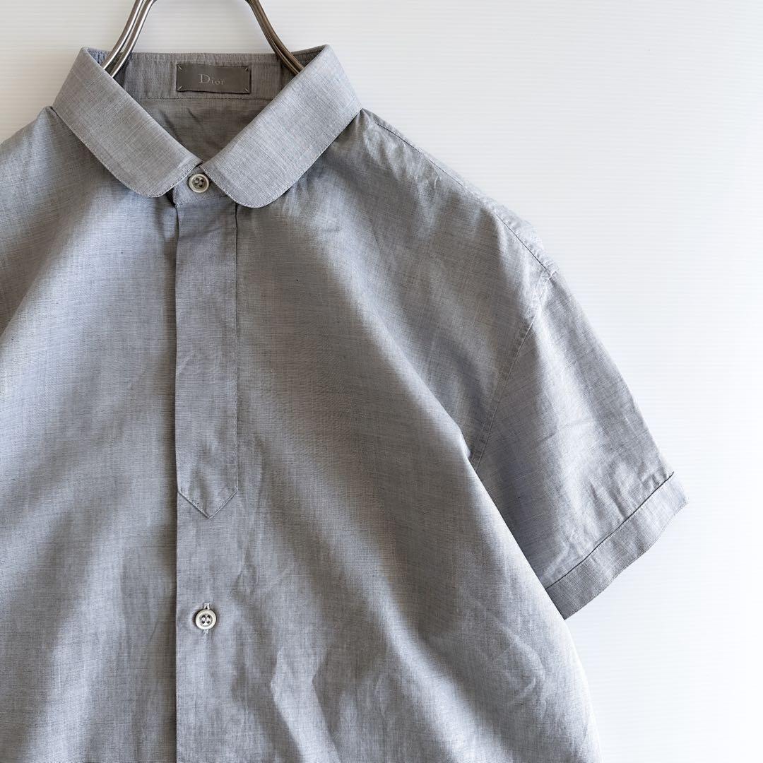 エディ期 Dior ディオール / 半袖 シャツ メンズ グレー Lサイズ