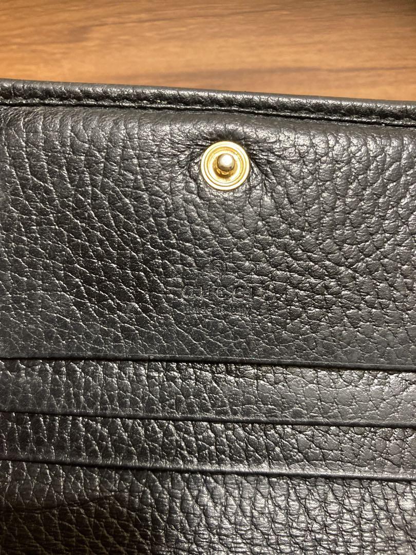 Gucci 折り財布 黒 レザー