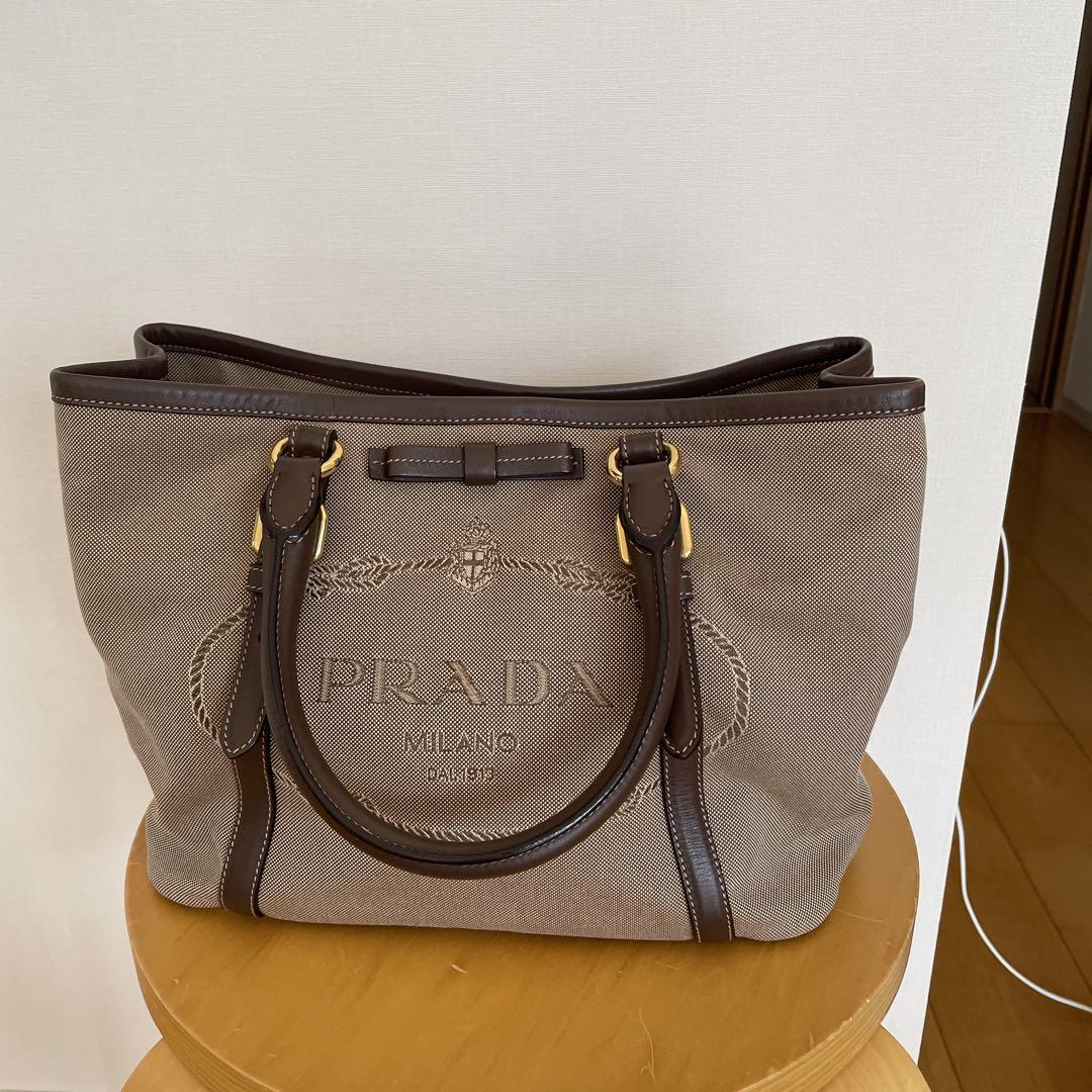 プラダ PRADAロゴジャガード トートバッグ、キャンパス2ウェイバック プラダ PRADAロゴジャガード トートバッグ、キャンパス2ウェイ