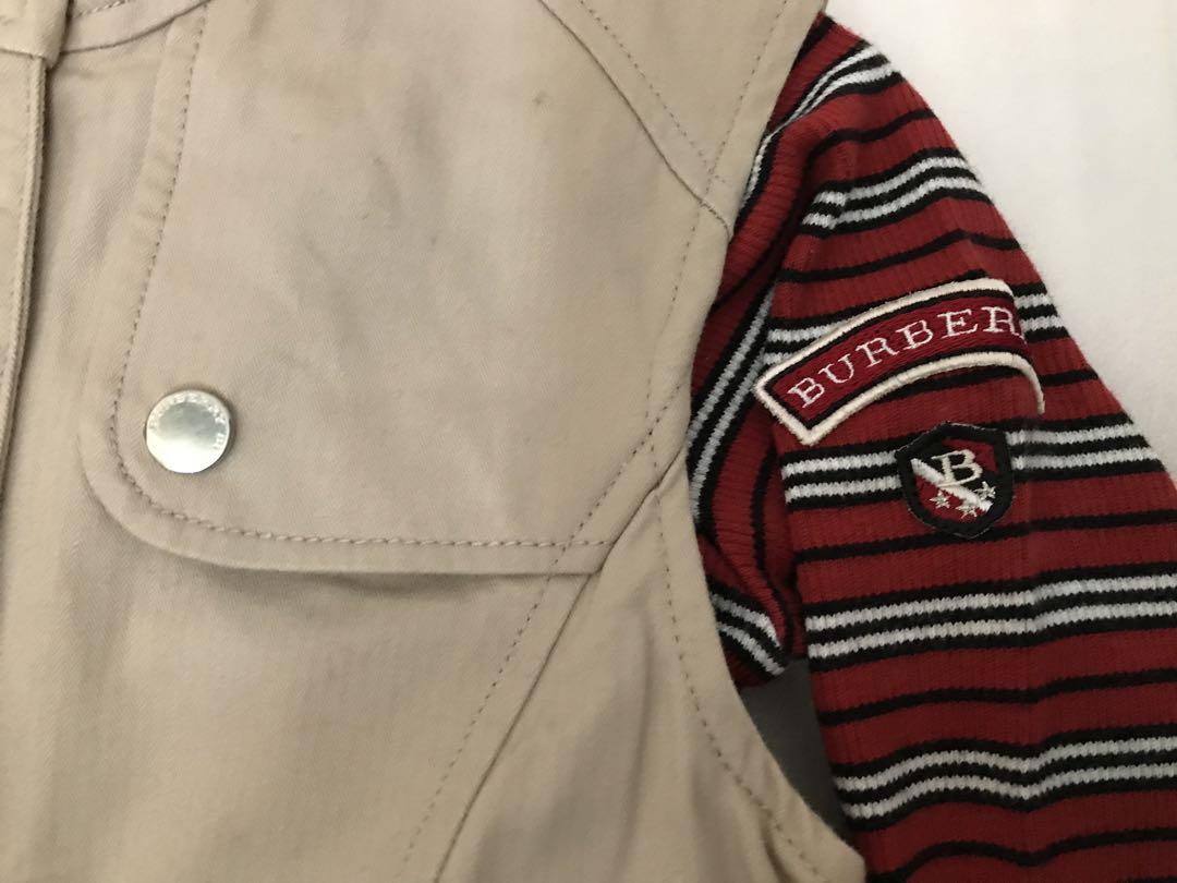 BURBERRY LONDON ジャンバースカート ベージュ &ハイネックシャツ