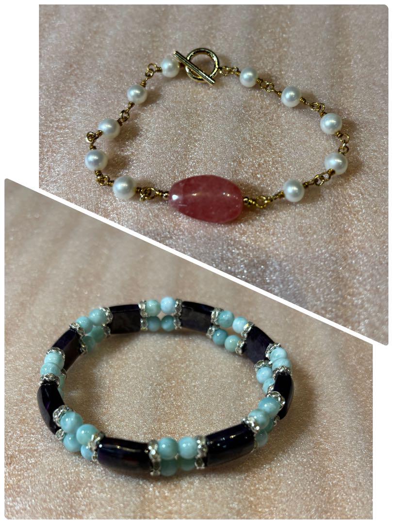ハンドメイド ネックレス ブレスレット　パワーストーン