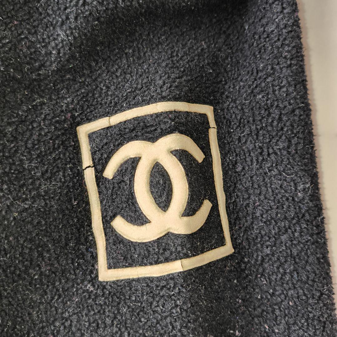 CHANEL フリースパーカー ブラック