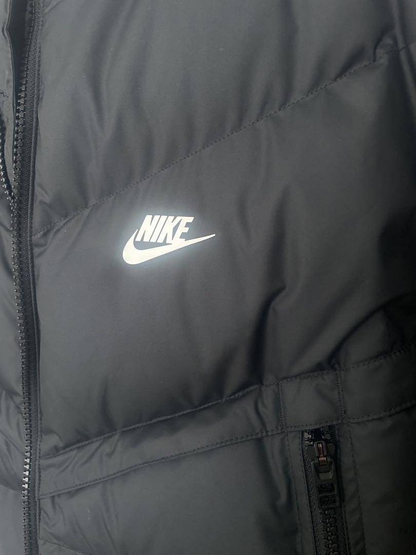 120cm】♥️Nike♥️ ブラックダウンジャケット (フード付き