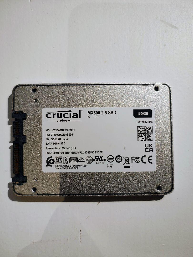 【SALE】crucial MX500 2.5インチ SSD 1TB