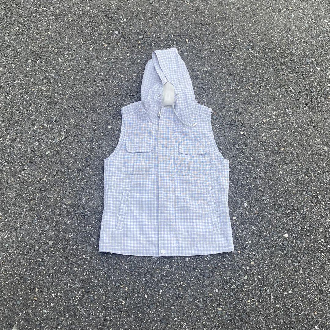 00's old uniqlo check vest y2k テック