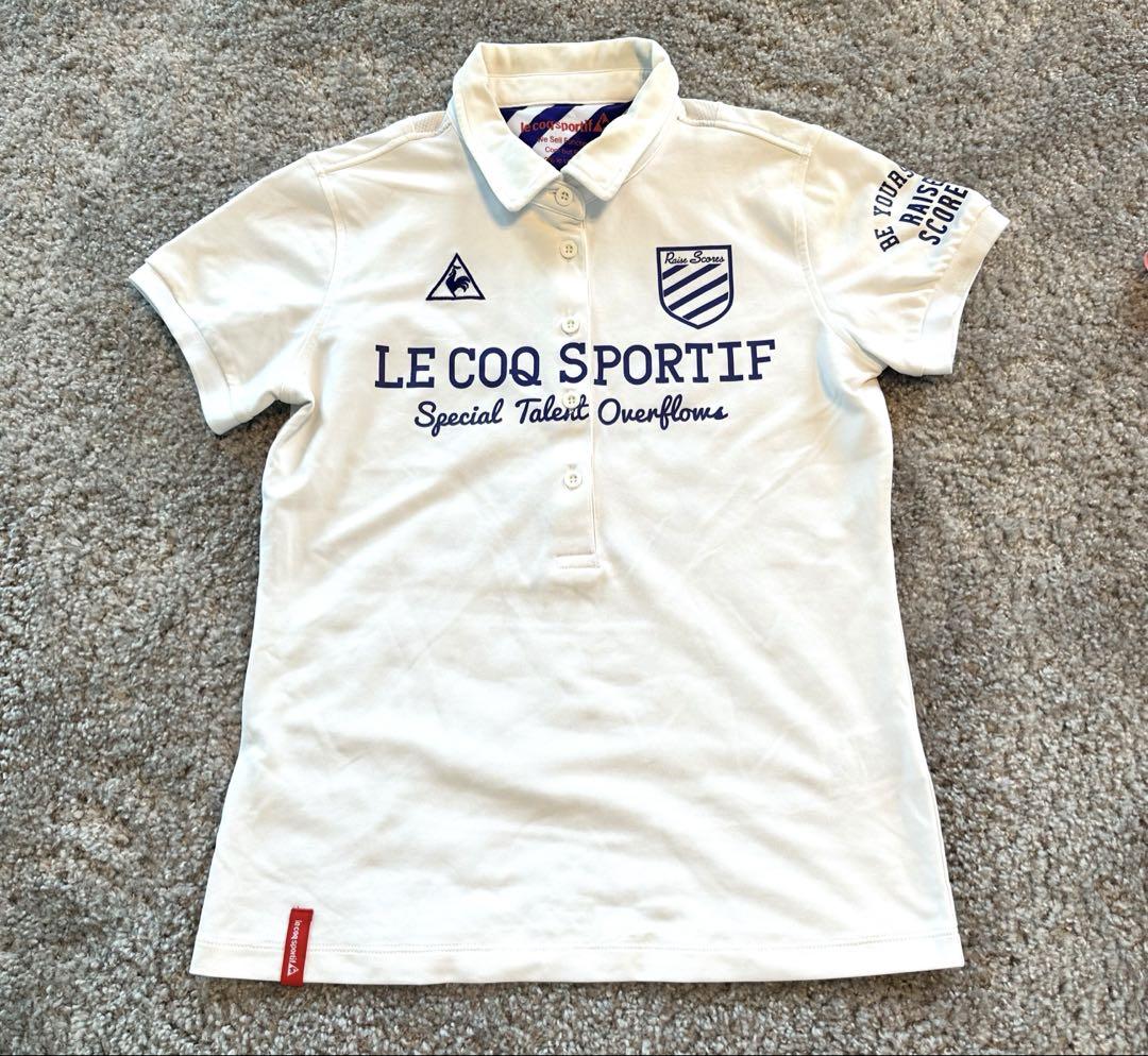 le coq sportif ストライプ ポロシャツ＆スカートセット お得！ルコックスポーツ ストライプポロドレス、ポロシャツ