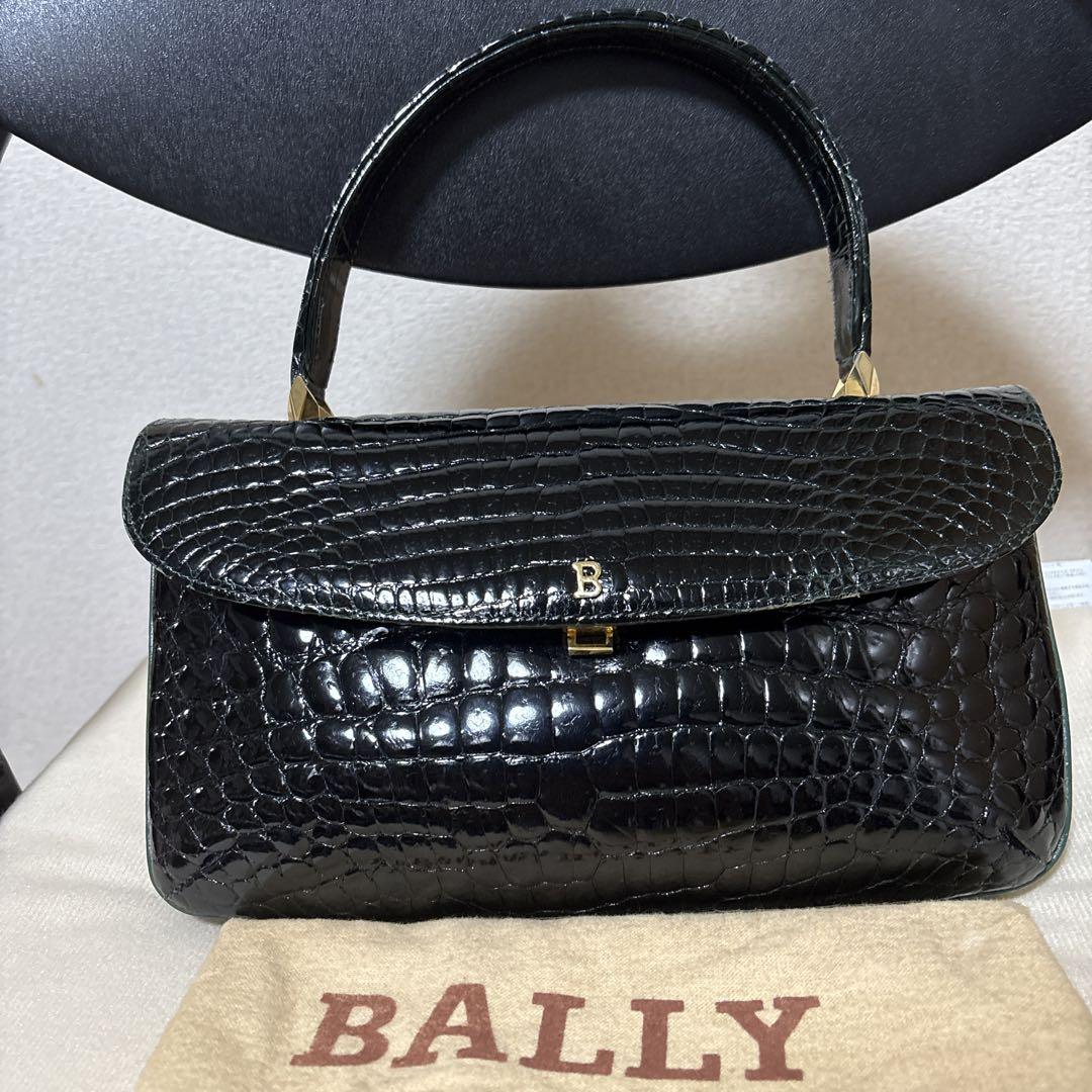 BALLY クロコダイル風 ハンドバッグ