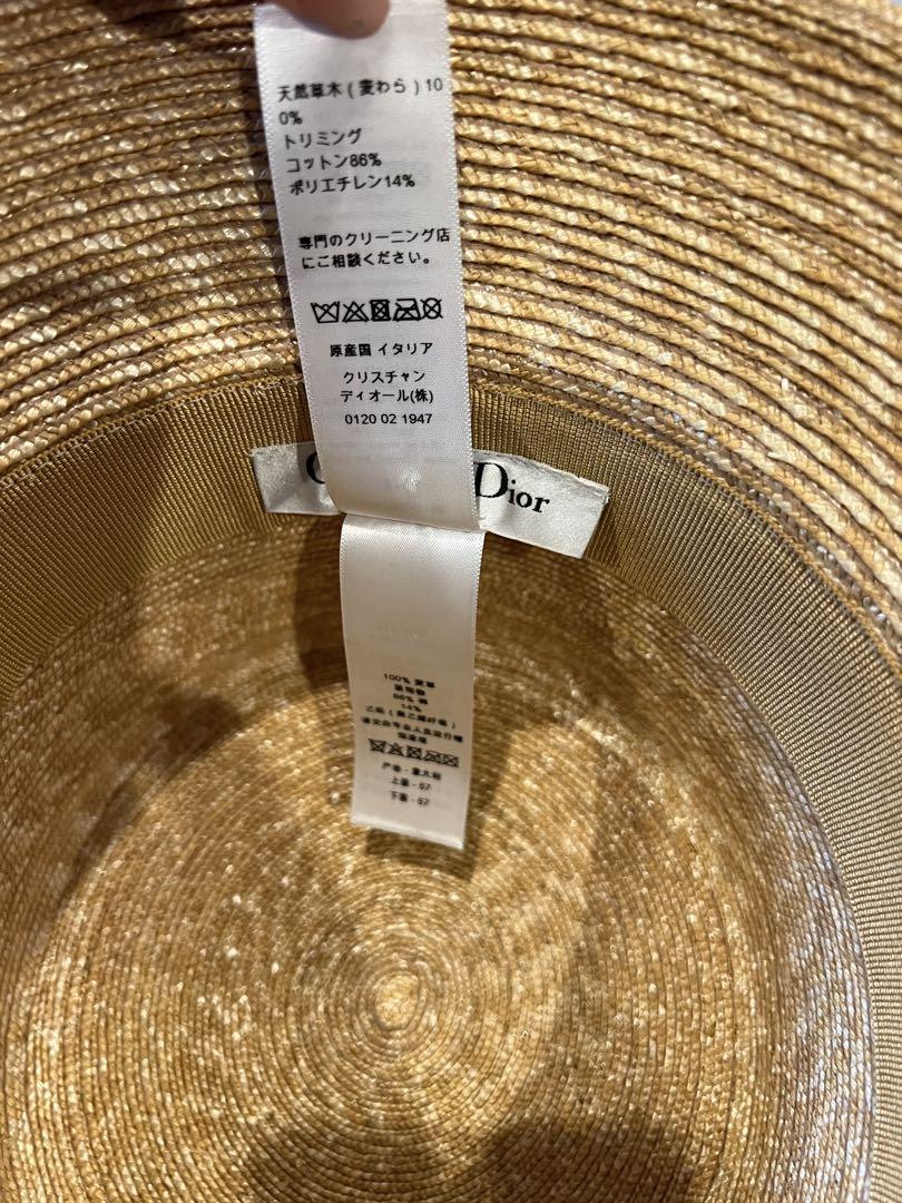 Christian Dior クリスチャンディオール　ストローハット　新品未使用