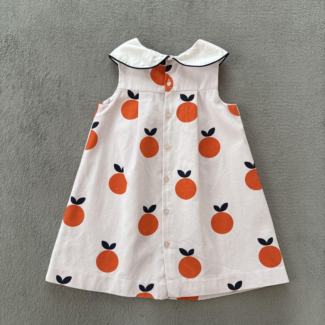 新品♡ジャカディ　ノースリーブ　ワンピース　36m 96cm Jacadi - ジャカディ ノースリーブワンピース 96cm キッズ 女児