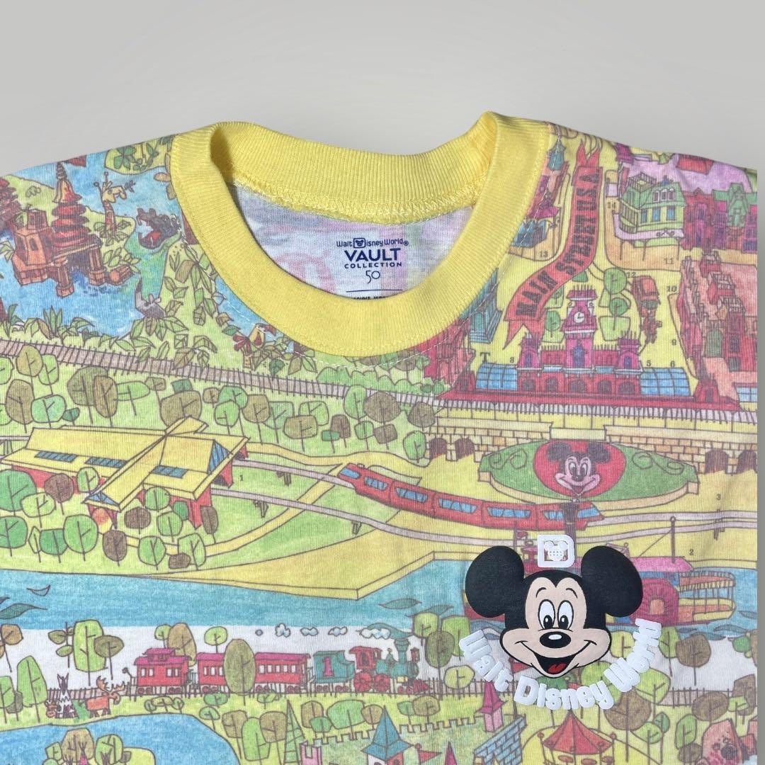 新品未使用 スピリットジャージ ディズニーWDW50周年 地図 レトロマップ
