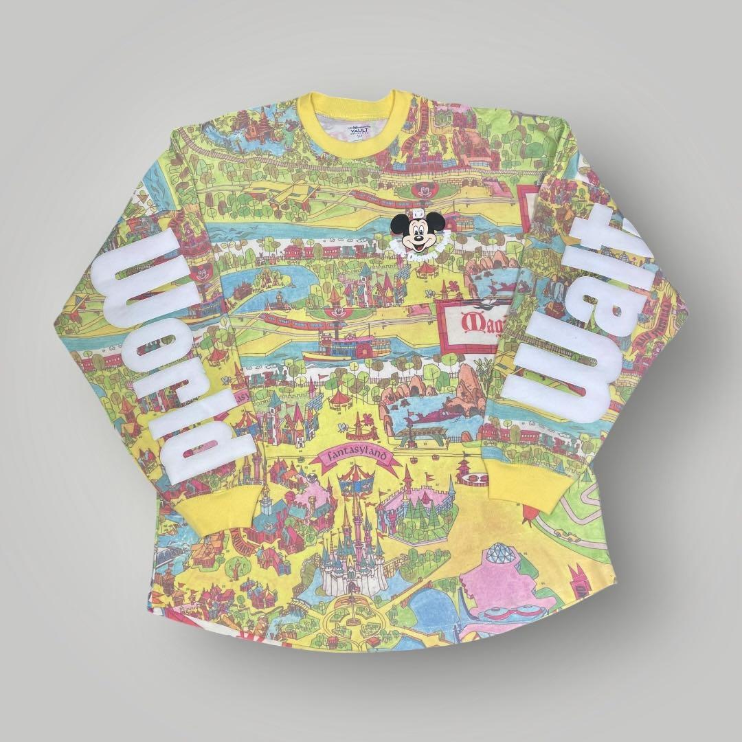 新品未使用 スピリットジャージ ディズニーWDW50周年 地図 レトロマップ