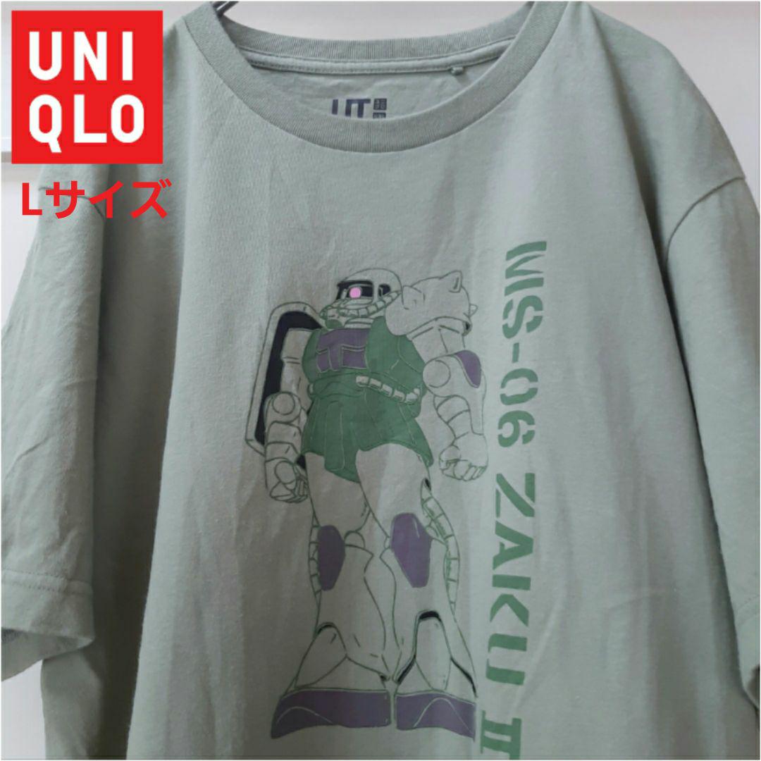 機動戦士ガンダム ユニクロ 40周年Tシャツ MS-06 ザク Lサイズ