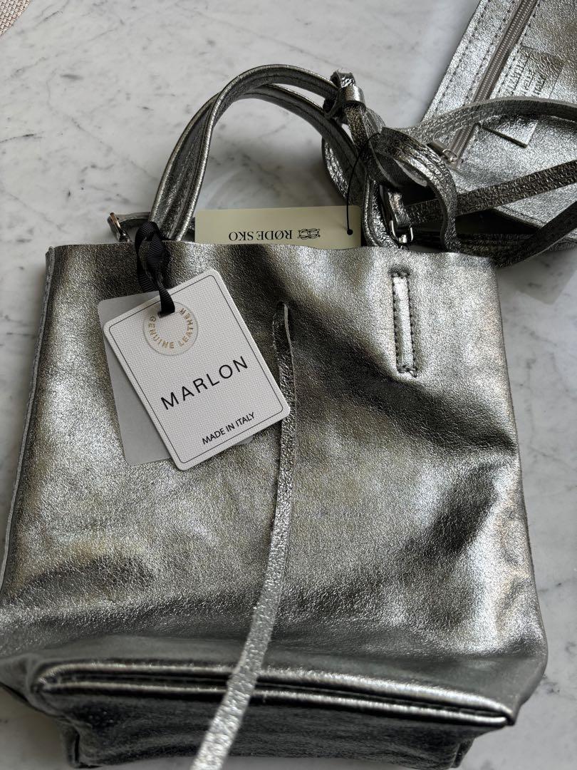 MARLON FIRENZEシルバー ミニトートバッグ