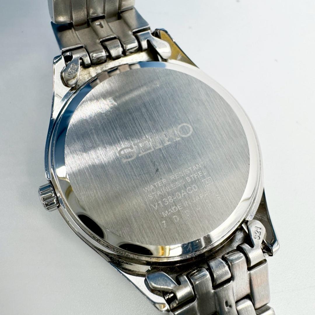 卸し売り購入 稼働品】SEIKO ソーラー デイデイト ラウンドシルバー 腕時計 時計