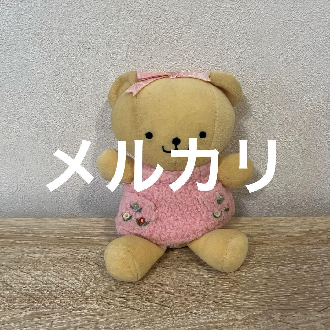 SHINADA ぬいぐるみ　くま　ピンク　HANACHAN